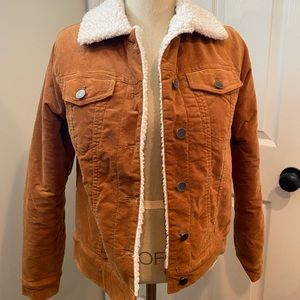Forever 21 brown Sherpa lined jacket